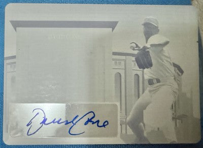 DAVID CONE 2023 Leaf A Bronx Legacy Stadium AUTO PRINTING PLATE SP #1/1 Yankees