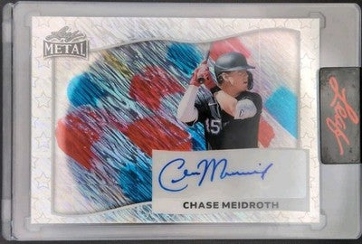 CHASE MEIDROTH 2025 Leaf Metal Independence Day AUTO Ice Cream SP #1/4 White Sox