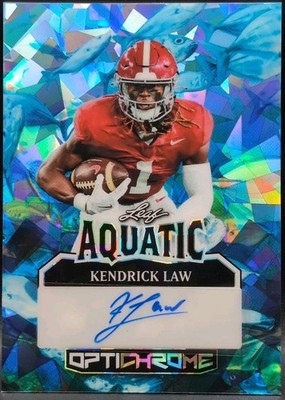KENDRICK LAW 2025 Leaf Optichrome Aquatic AUTO Crystal Tuna 1/1 Alabama Kentucky