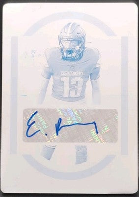 EMMANUEL FORBES 2023 Panini National Treasures RC AUTO PRINTING PLATE #1/1 Rams