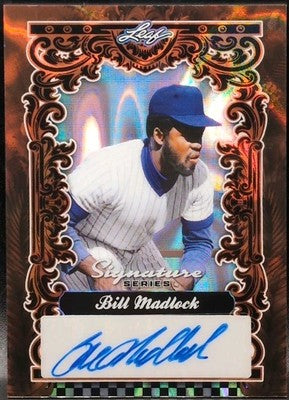 BILL MADLOCK 2025 Leaf Signature Series AUTO Orange Lava 1/1 Cubs Pirates Giants