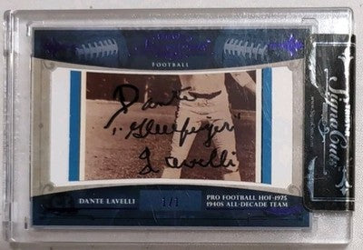 DANTE LAVELLI 2011 TriStar SignaCuts CUT AUTO NICKNAME INSCRIPTION SP 1/1 Browns
