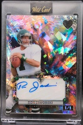RON JAWS JAWORSKI 2024 Wild 7 Card Studs Hearts AUTO SP 1/1 Eagles Rams Dolphins
