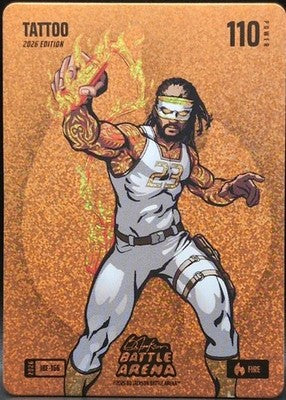 FERNANDO TATIS JR. 2026 Bo Jackson Battle Arena Tattoo Fire ICONS FOIL SP Padres