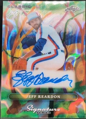 JEFF REARDON 2025 Leaf Signature Series Classic Art AUTO SP 1/1 Expos Twins Mets