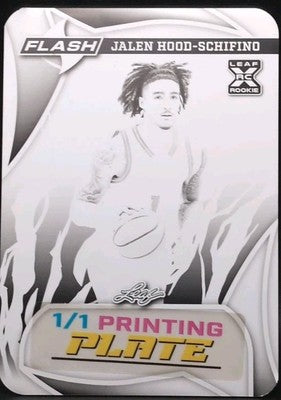 JALEN HOOD-SCHIFINO 2023-24 Leaf Flash Whatnot 4X PRINTING PLATE SET #1/1 Lakers