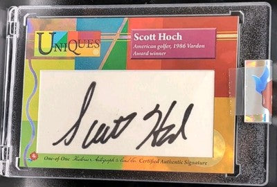 SCOTT HOCH 2025 Historic Uniques CUT AUTO #1/1 PGA Golf 1986 Vardon Byron Nelson
