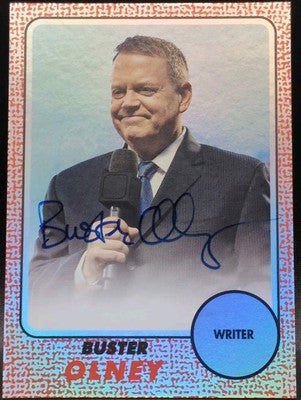 BUSTER OLNEY 2024 Topps Archives 1968 Fan Favorites AUTO Red Foilboard #/10 ESPN