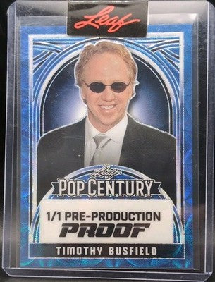 TIMOTHY BUSFIELD 2024 Leaf Pop Century PROOF 1/1 Revenge Of The Nerds Poindexter