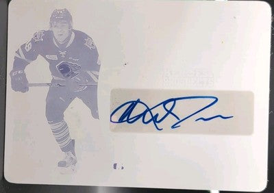 MAX JONES 2015-16 ITG Heroes & Prospects AUTO PRINTING PLATE SP 1/1 Ducks Oilers