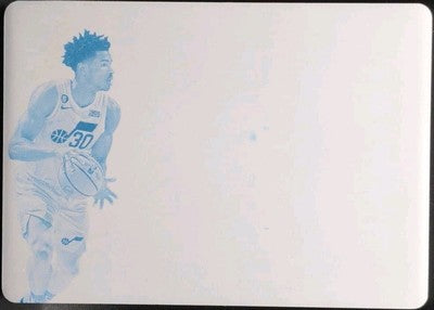 OCHAI AGBAJI 2022-23 Panini Noir RC Patch Auto Color PRINTING PLATE SP #1/1 Jazz