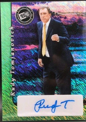 RUDY TOMJANOVICH 2024 Leaf Collective Press Pass AUTO 1/1 Rockets Lakers Blazers