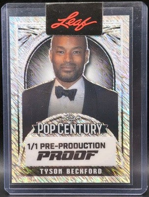 TYSON BECKFORD 2024 Leaf Pop Century PROOF SP 1/1 Make Me A Supermodel Zoolander