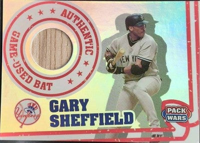 GARY SHEFFIELD 2005 Topps Pack Wars Relics GAME-USED BAT Yankees Marlins Dodgers