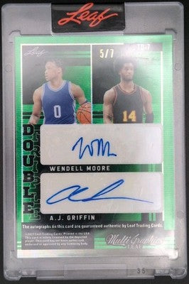 Dereck LIVELY Mark WILLIAMS FILIPOWSKI MOORE 2022-23 Leaf MultiGraphics AUTO #/7