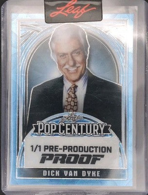 DICK VAN DYKE 2024 Leaf Pop Century PROOF Platinum Blue Scope #1/1 Mary Poppins