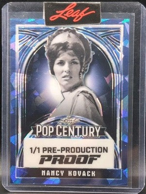 NANCY KOVACK 2024 Leaf Pop Century PROOF Blue Crystal SP 1/1 Bewitched Star Trek