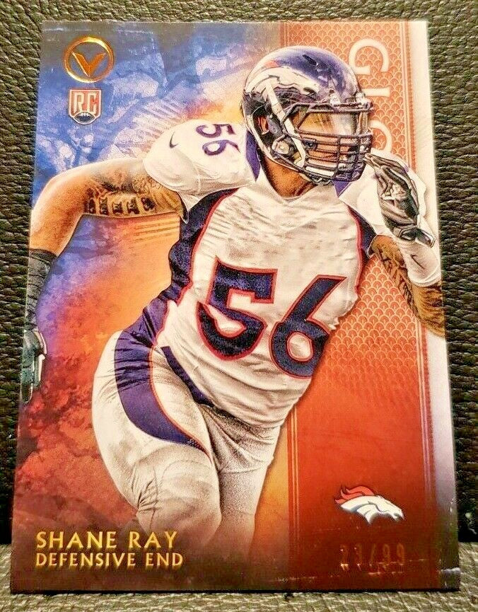 SHANE RAY 2015 Topps Valor Rookie RC Glory SP #/99 Denver Broncos Argonauts #14