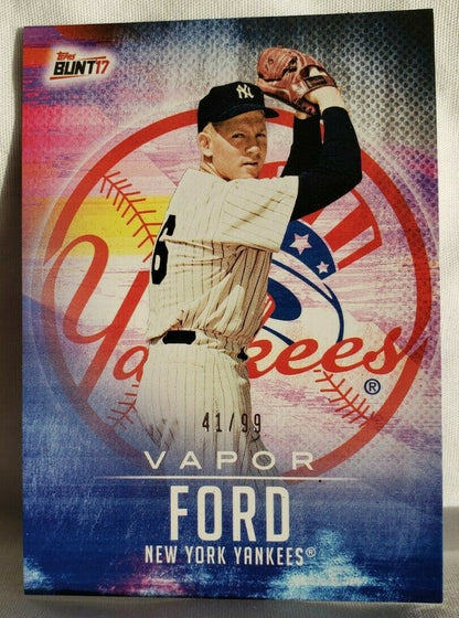 WHITEY FORD 2017 Topps Bunt Physical Vapor Redemption #/99 New York Yankees Used