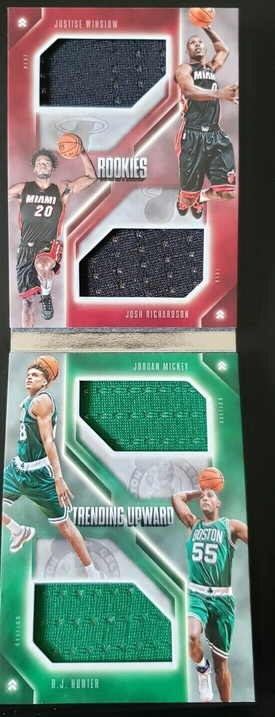 Justice WINSLOW Josh RICHARDSON RJ HUNTER 2015-16 Preferred QUAD Jersey Booklet