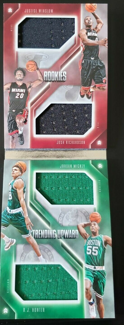 Justice WINSLOW Josh RICHARDSON RJ HUNTER 2015-16 Preferred QUAD Jersey Booklet