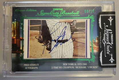 FRED STANLEY 2012 TriStar SignaCuts Bronx Edition AUTO Green /10 Yankees Chicken