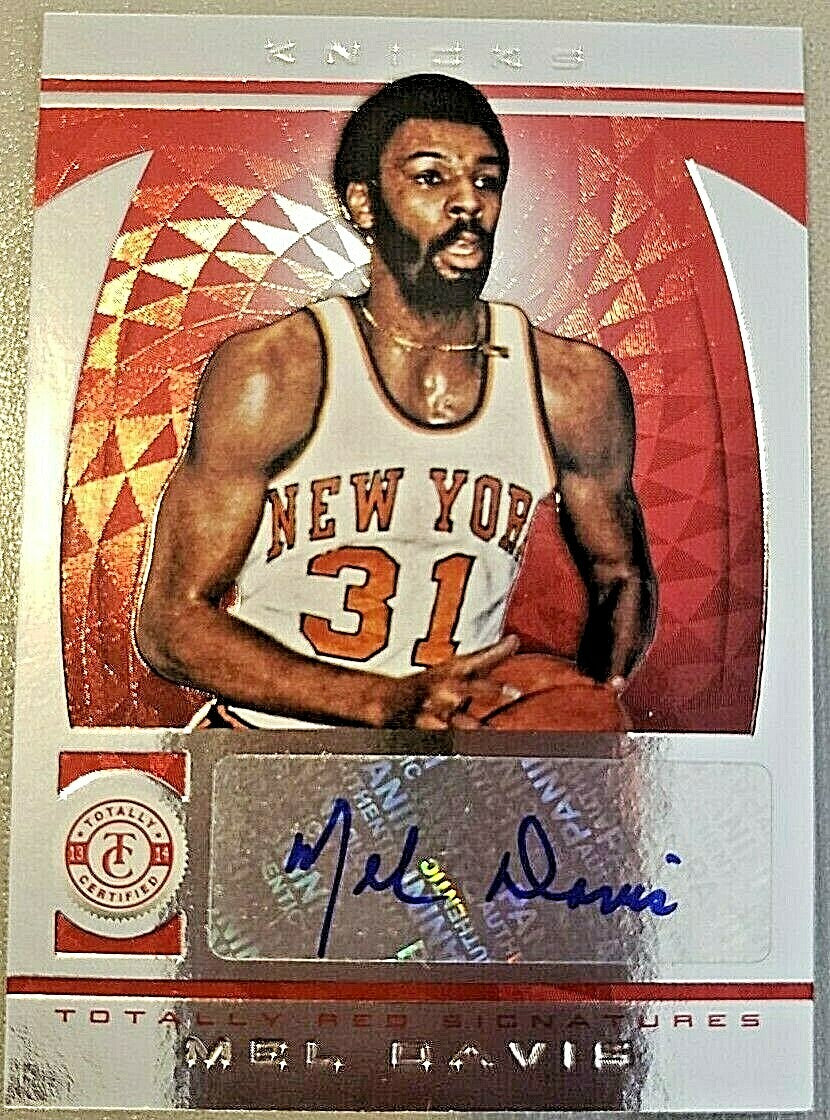 MEL DAVIS 2013-14 Panini Totally Certified Red Signatures AUTO SP #/99 NY Knicks