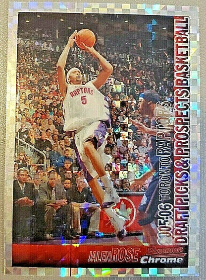 JALEN ROSE 2005-06 Bowman Chrome Draft Picks X-Fractor Refractor SP /150 Raptors