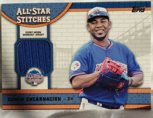 EDWIN ENCARNACION 2013 Topps All-Star Game Stitches Worn Used Workout Jersey SP