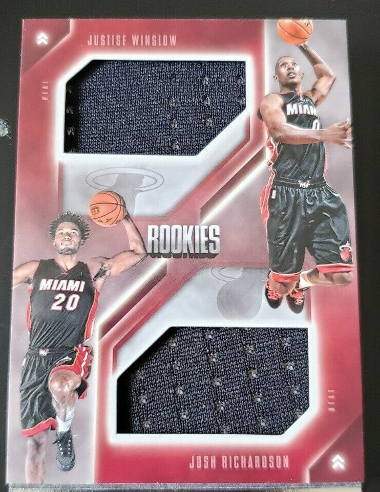 Justice WINSLOW Josh RICHARDSON RJ HUNTER 2015-16 Preferred QUAD Jersey Booklet