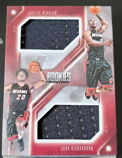 Justice WINSLOW Josh RICHARDSON RJ HUNTER 2015-16 Preferred QUAD Jersey Booklet