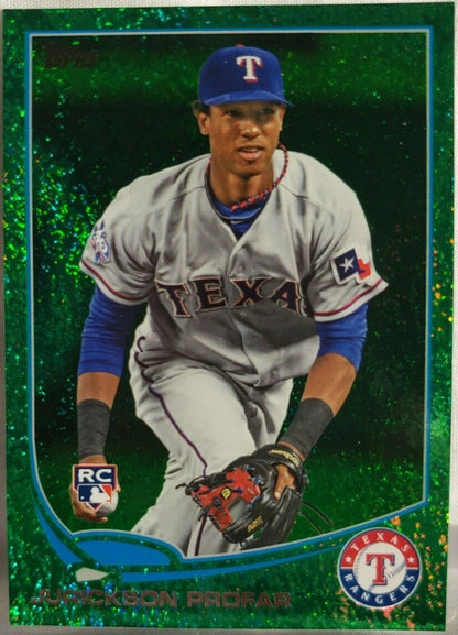 JURICKSON PROFAR 2013 Topps Series 1 Green Shimmer Sparkle Texas Rangers Padres
