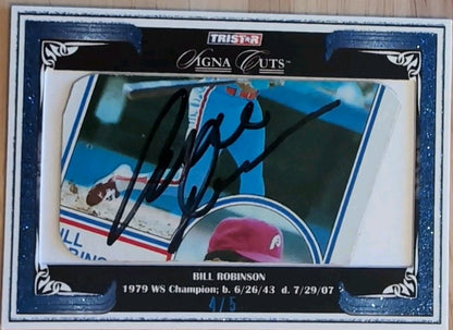 BILL ROBINSON 2008 TriStar SignaCuts 1983 Topps Signa CUT AUTO SP #4/5 Phillies