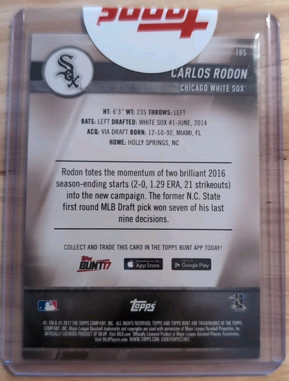 CARLOS RODON 2023 Topps Archives 2017 Bunt AUTO SP #1/1 White Sox Giants Yankees