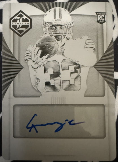 CHIDOBE AWUZIE 2017 Panini Limited RC AUTO PRINTING PLATE SP #1/1 Cowboys Titans