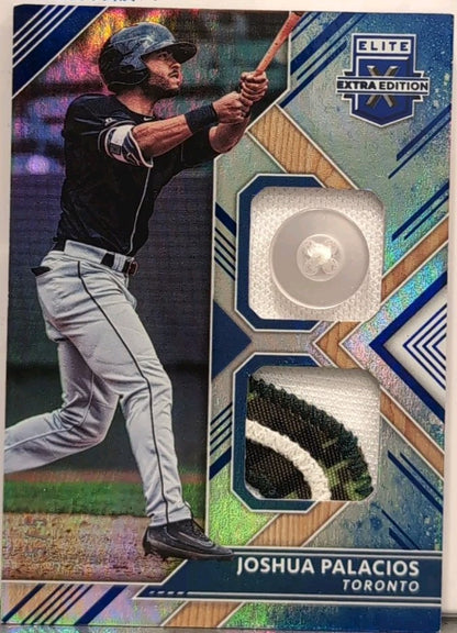 JOSHUA PALACIOS 2018 Panini Elite Extra DUAL Camo Jersey BUTTON PATCH #5/5 Jays