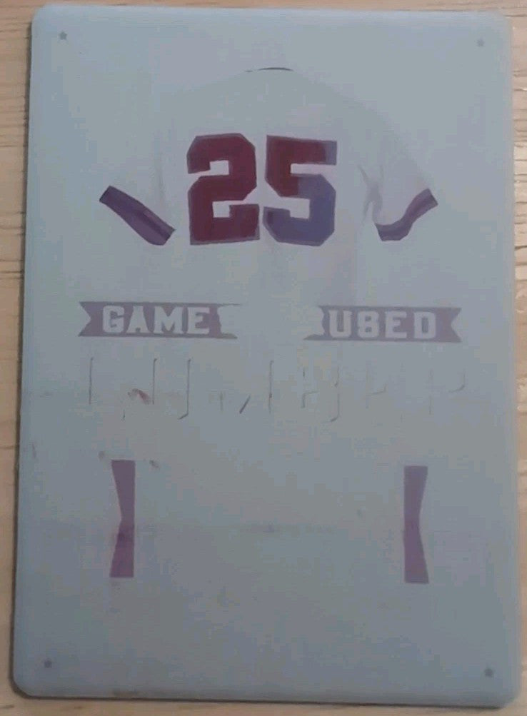 DON BAYLOR 2021 Leaf Game Used Lumber PRINTING PLATE SP #1/1 Angels Orioles A's