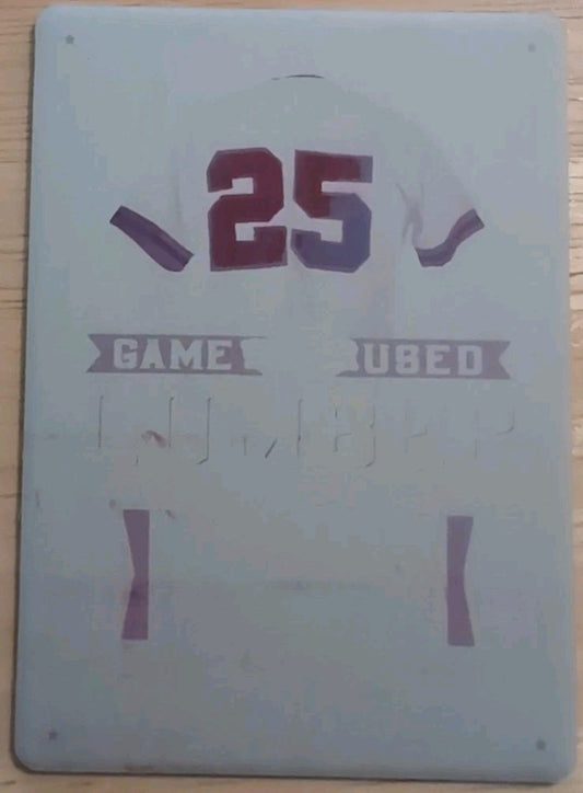DON BAYLOR 2021 Leaf Game Used Lumber PRINTING PLATE SP #1/1 Angels Orioles A's