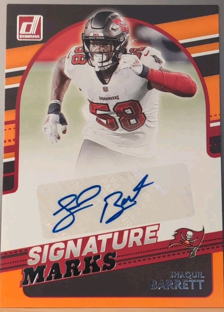 SHAQUIL BARRETT 2021 Panini Donruss Signature Marks AUTO Bucs Buccaneers Broncos