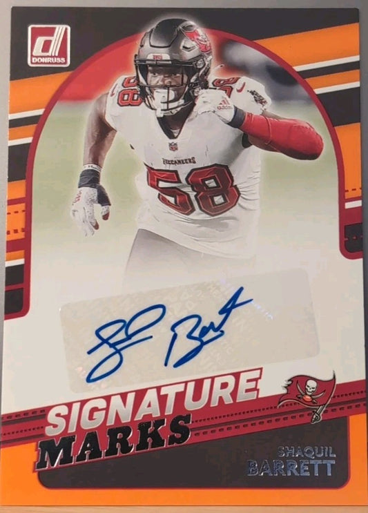 SHAQUIL BARRETT 2021 Panini Donruss Signature Marks AUTO Bucs Buccaneers Broncos