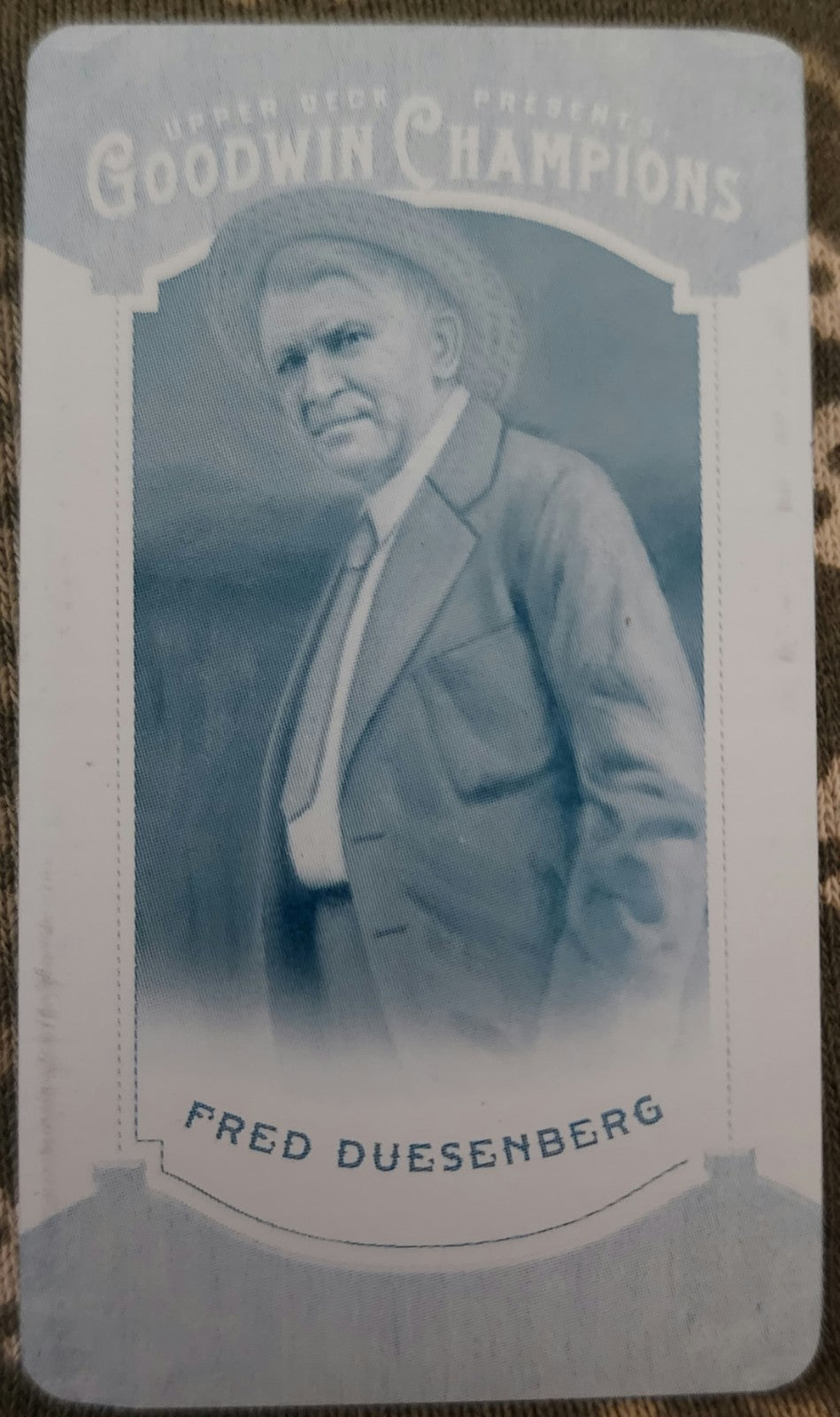 FRED DUESENBERG 2014 UD Goodwin Champions Mini PRINTING PLATE #1/1 Manufacturer