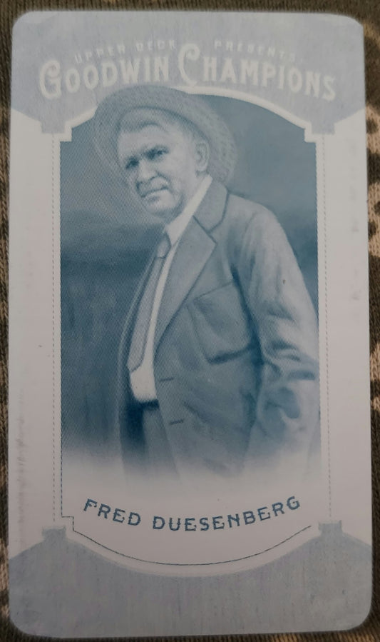 FRED DUESENBERG 2014 UD Goodwin Champions Mini PRINTING PLATE #1/1 Manufacturer