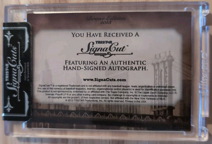GEORGE DOC MEDICH 2013 TRISTAR SignaCuts Bronx Edition CUT AUTO RED #5/5 Yankees