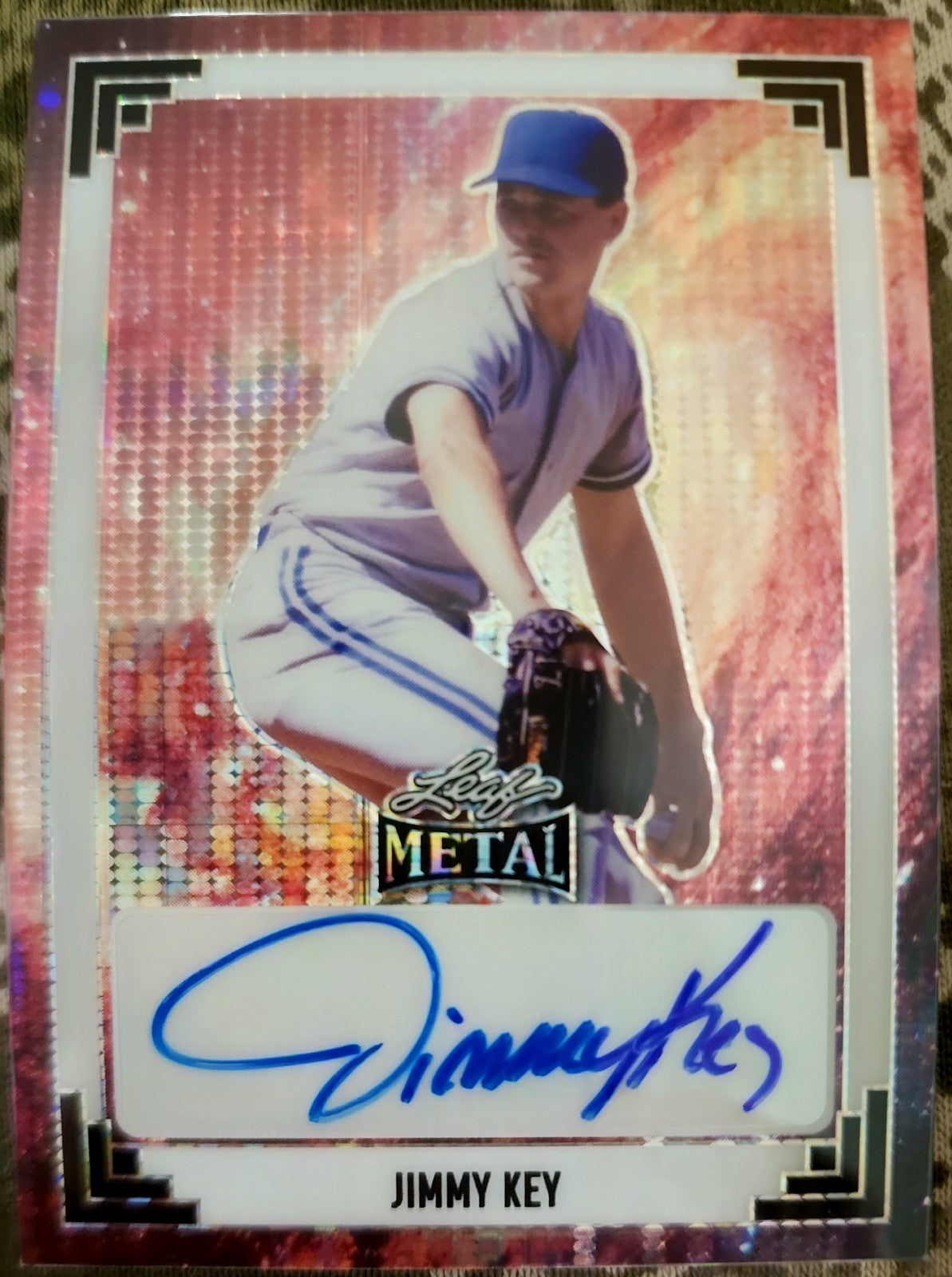 JIMMY KEY 2024 Leaf Metal 1991 Retro AUTO Galaxy Pulsar SP 1/1 Yankees Blue Jays