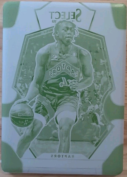 SCOTTIE BARNES 2022-23 Panini Select Premier Level PRINTING PLATE SP 1/1 Raptors