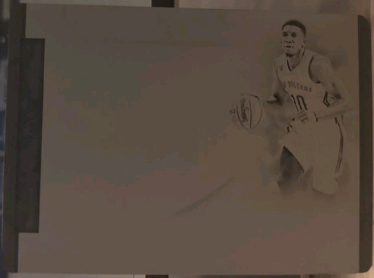 LANGSTON GALLOWAY 2016-17 Panini National Treasures PRINTING PLATE #1/1 Pelicans