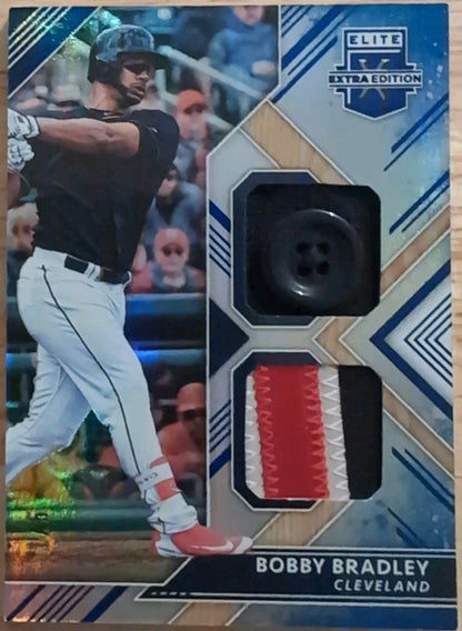 BOBBY BRADLEY 2018 Panini Elite Extra DUAL Jersey BUTTON PATCH SP #1/5 Guardians
