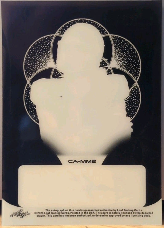 MABREY METTAUER  2024 Leaf Trinity Clear AUTO Black Platinum SP #1/1 Sam Houston