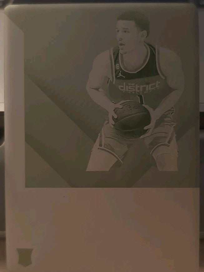 JOHNNY DAVIS 2022-23 Panini Noir Rookie Autographs PRINTING PLATE SP 1/1 Wizards