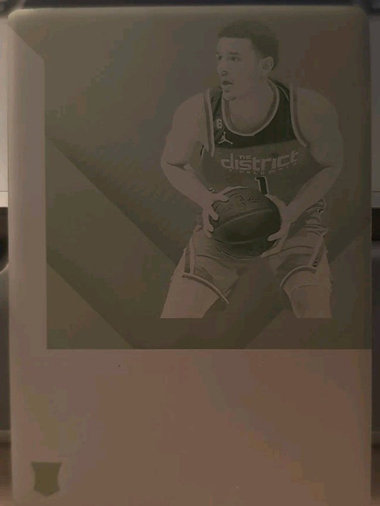 JOHNNY DAVIS 2022-23 Panini Noir Rookie Autographs PRINTING PLATE SP 1/1 Wizards